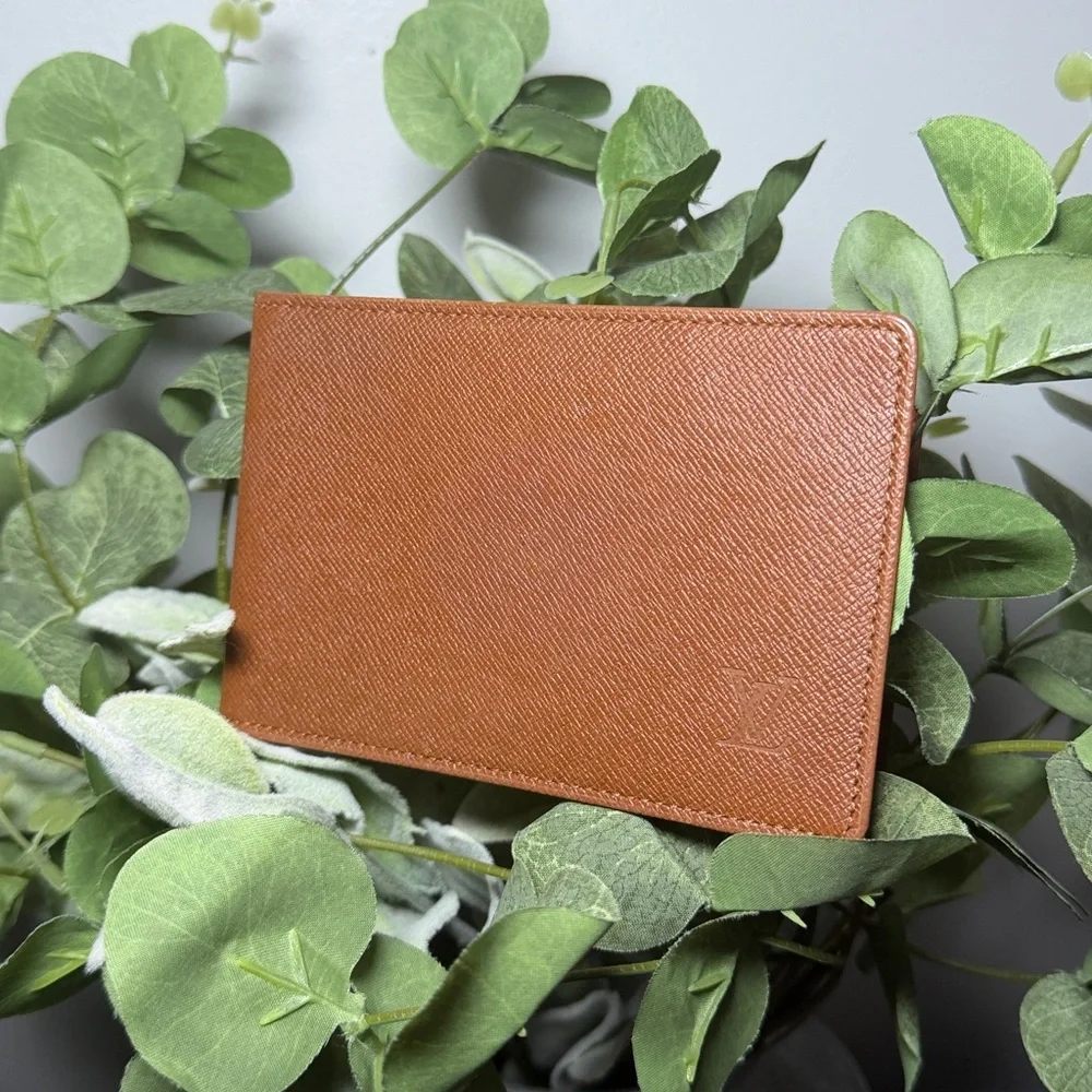 Brown Louis Vuitton Card Holder Id Wallet Logo SP0999 Luxury Insert